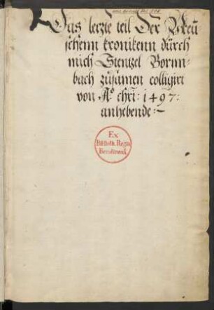 Preußische Chronik, Band 4 (recte Band 6): 1497-1520