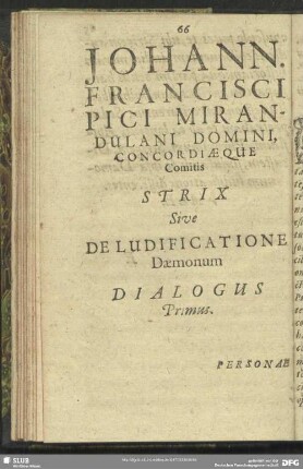 Dialogus Primus