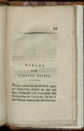 Anhang zum neunten Briefe.