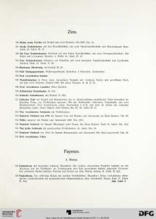 Fayence (Nr. 719-853)