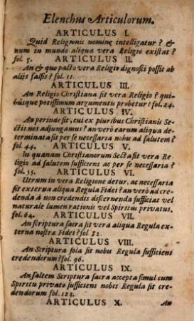 Controversia Theologica De Regula Externa Fidei Divinae