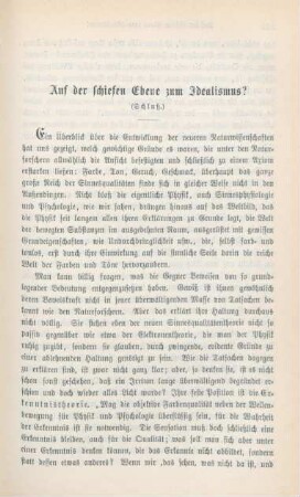 283-294 Auf der schiefen Ebene zum Idealismus? : Schluß