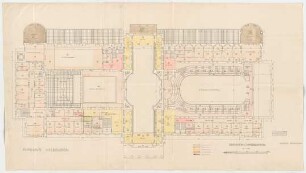 Thiersch, Friedrich von; Wiesbaden; Kurhaus - Grundriss 1. OG