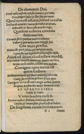 Ex Quarto Libro Ovidii de Ponto.