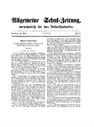Allgemeine Schulordnung : (Schluß)