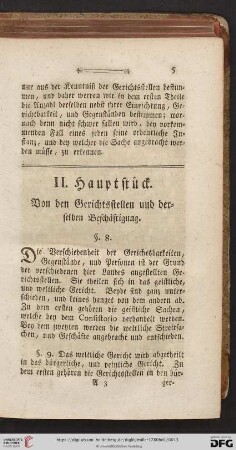 II. Hauptstück
