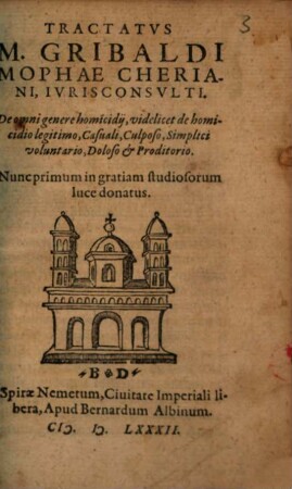 Tractatus de omni genere homicidii ...
