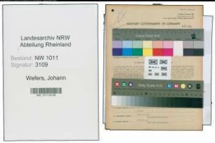 Entnazifizierung Johann Wefers , geb. 09.07.1890 (Schuhmacher)