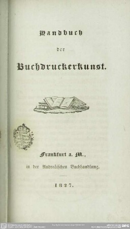 Handbuch der Buchdruckerkunst