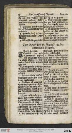 Der Brieff des H. Ignatii an die Gemeinde zu Magnesia