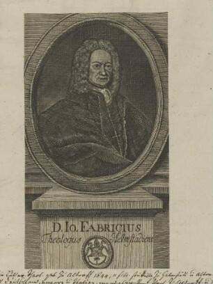 Bildnis des Io. Fabricius