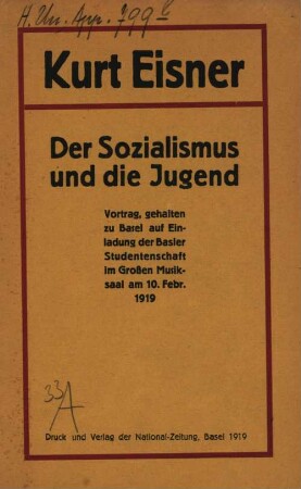 Der Sozialismus und die Jugend