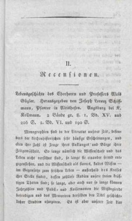 453-468 [Rezension] Lebensgeschichte des Chorherrn und Professors Aloys Gügler