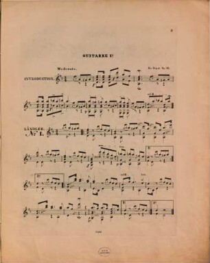 Souvenir d'Ems : 6 Laendler pour deux guitares ; Op. 23