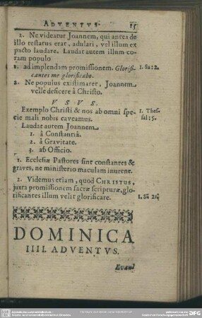 Dominica IIII. Adventus