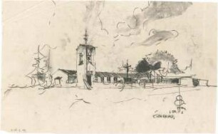 Gsaenger, Gustav; Eichenau (Bayern); Freizeitkirche, Projekt Jugendheim - Studie