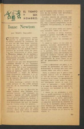 Isaac Newton : El tiempo y sus hombres