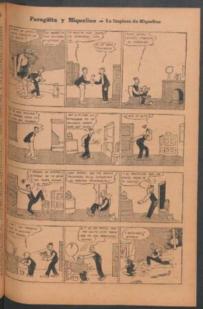 Paragüita y Miquelino. - [Cómic] : La limpieza de Miquelino