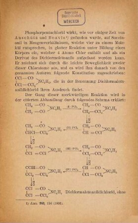 Zur Kenntnis der Einwirkung von Phosphorpentachlorid auf Imide zweibasischer Säuren ...