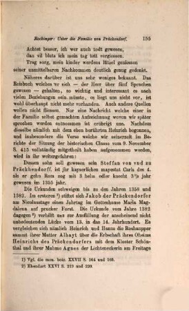 Aufzeichnungen über die oberpfälzische Familie von Präckendorf
