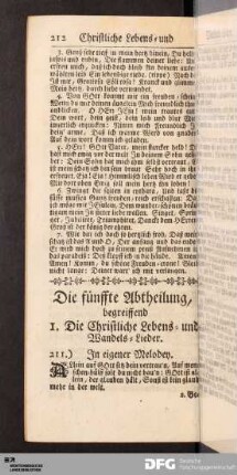 Die fünffte Abtheilung