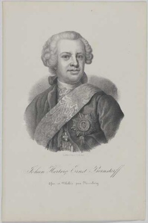 Bildnis des Johan Hartvig Ernst von Bernstorff