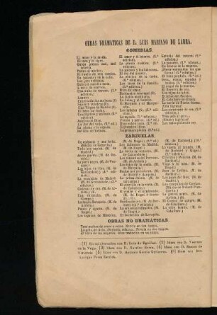 Obras dramáticas de D. Luis Mariano de Larra