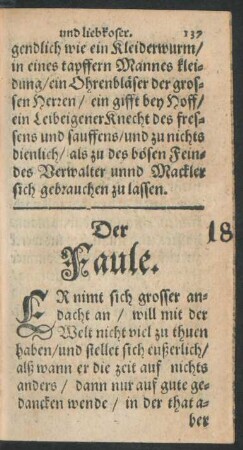 Der Faule.