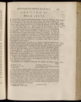 Section IV. Histoire de Crete.