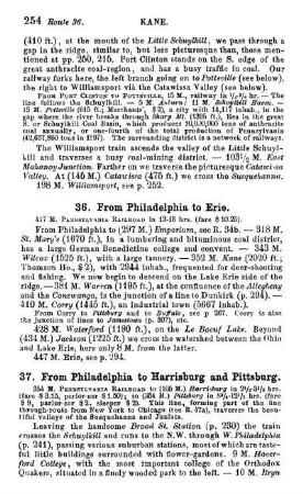 From Philadelphia to Harrisburg and Pittsburg