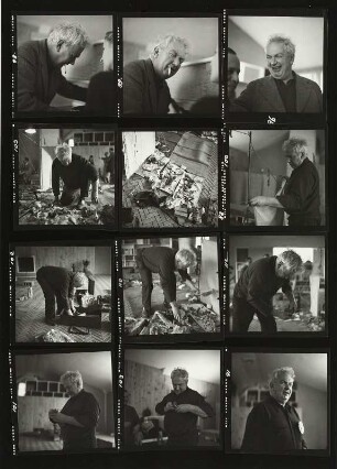 Der Bildhauer Alexander Calder und sein "Zirkus" (Kontaktbogen)