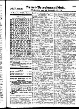 1647. Ausgabe. Freitag, 28. September 1917