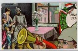Postkartenbild "Weltkrieg 1914/15", Karte 1