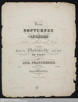 Deux Nocturnes de Chopin : Op. 55