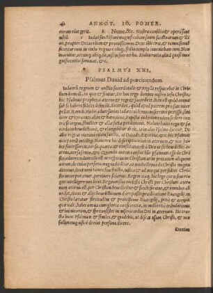 Psalmus XXI. - Psalmus XXX.