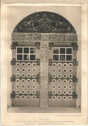 Fischer, Theodor; München, Luisenstr.; Höhere Töchter Schule - Portal