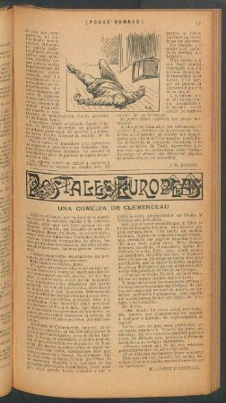 Una comedia de Clemenceau : Postales europeas