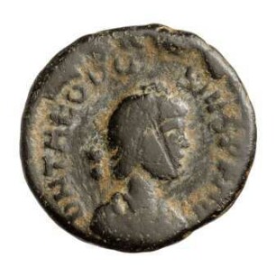 Münze, Aes 4, 379 - 395 n. Chr.