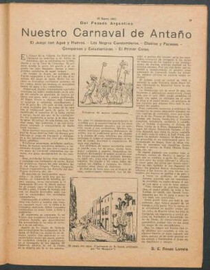 Nuestro carnaval de antaño