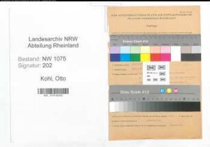 Entnazifizierung Otto Kohl , geb. 05.09.1894 (Kreisbaumeister)