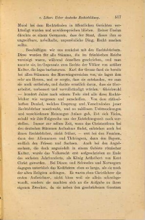 Ueber deutsche Rechtsbildung während des fränkischen Reiches