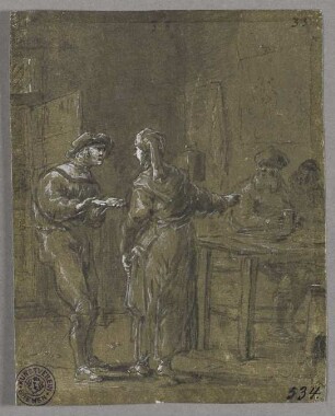Eulenspiegel will um Geld essen, aus: "Geschichte des Till Eulenspiegel"