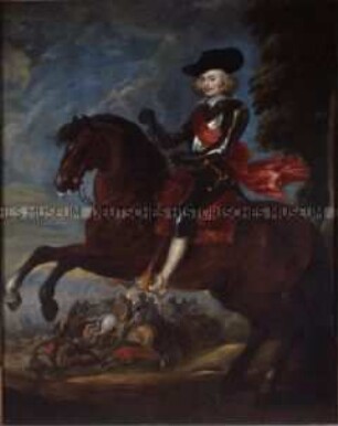 Ferdinand von Spanien (1609-1641), Kardinalinfant und Statthalter der spanischen Niederlande, zu Pferde