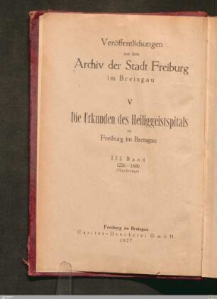 3: 1220 - 1806, (Nachträge)