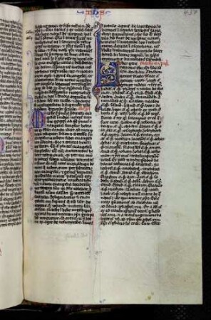 Bewohnte Initiale (Matthäus Evangelium) L(iber generationem), Drache