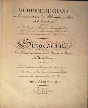 Méthode de chant du Conservatoire de Musique à Paris : en 3 parties ..., 3. Arien in allen Taktarten und von allen Characteren