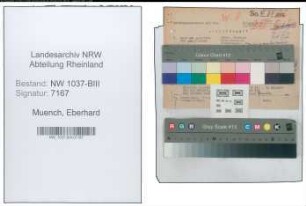 Entnazifizierung Eberhard Muench , geb. 08.11.1894 (Beamter)