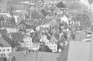 Landshut: Burg Trausnitz, vom Söller auf Neustadt