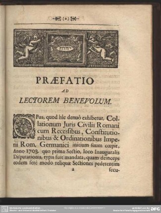 Praefatio Ad Lectorem Benevolum
