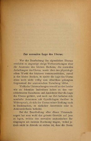 Der Uterusprolaps und seine Operationsmethoden